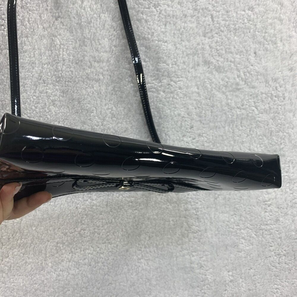 Kate Spade Crossbody Shoulder Purse Camellia Street Amy Patent Leather Black COA - Picture 7 of 16